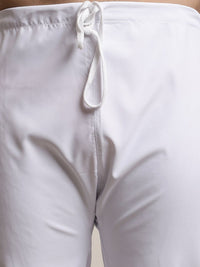 SOJANYA Shirt Collar Curved Hem Pathani Kurta with Salwar