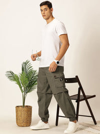 Thomas Scott Men Mid-Rise Comfort Easy Wash Cargos Trousers