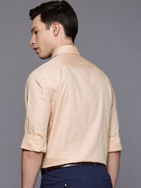 Raymond Slim Fit Self Design Textured Pure Cotton Formal Shirt
