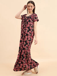 Sweet Dreams Printed Pure Cotton Maxi Nightdress