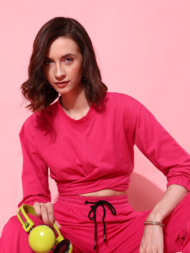 STREET 9 Women Fuchsia Solid Top