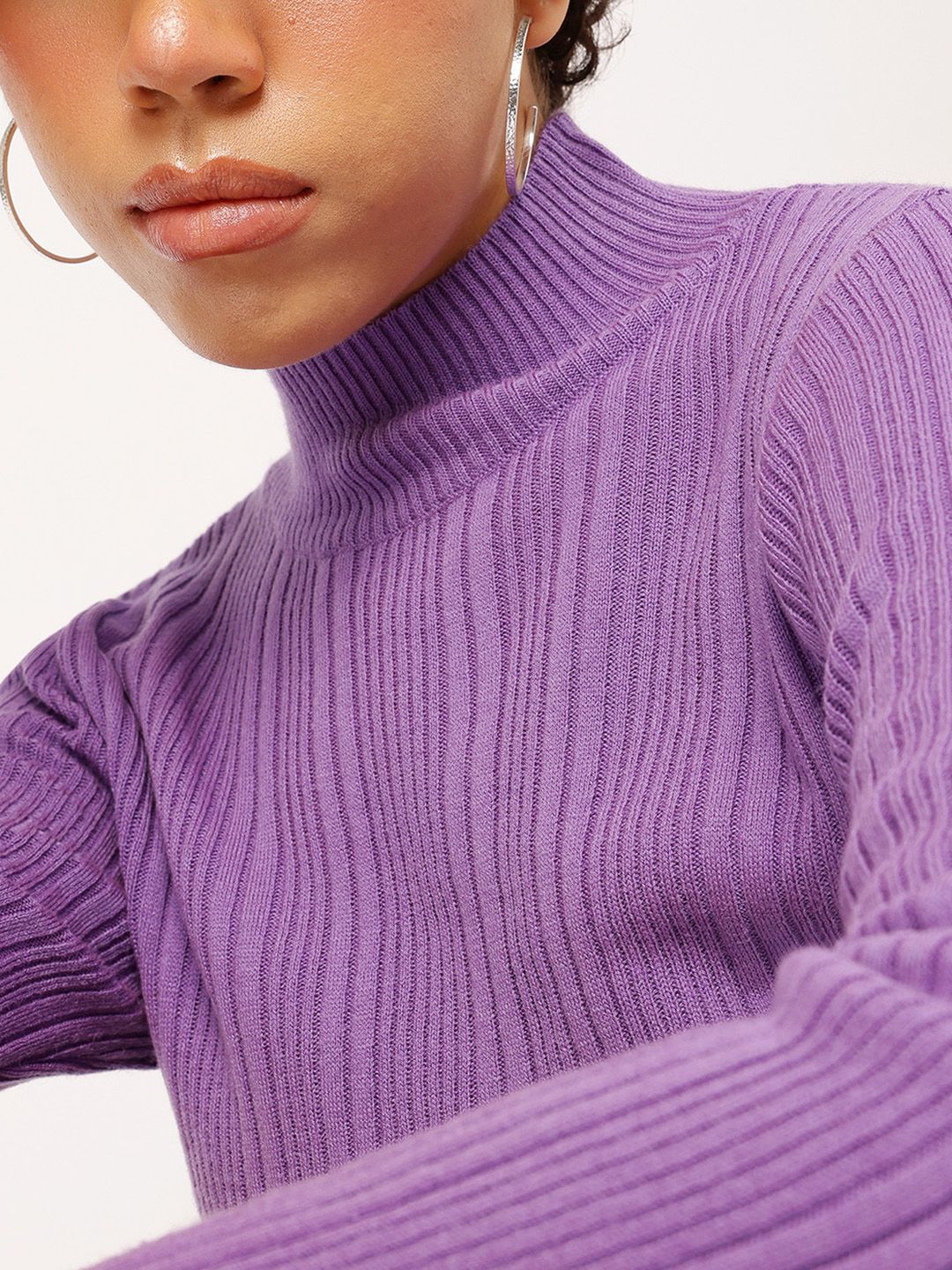 DressBerry Pure Acrylic Ribbed Pullover