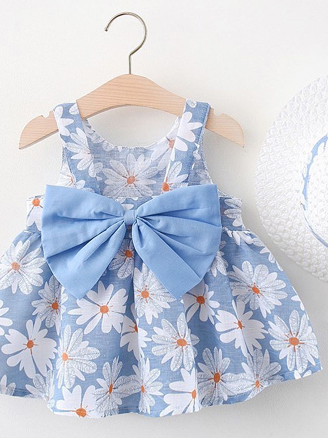 YK Floral Print Fit & Flare Dress