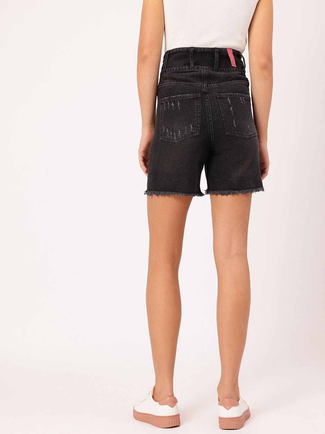 DressBerry Women Urban Chic Ripped Frayed Denim Shorts