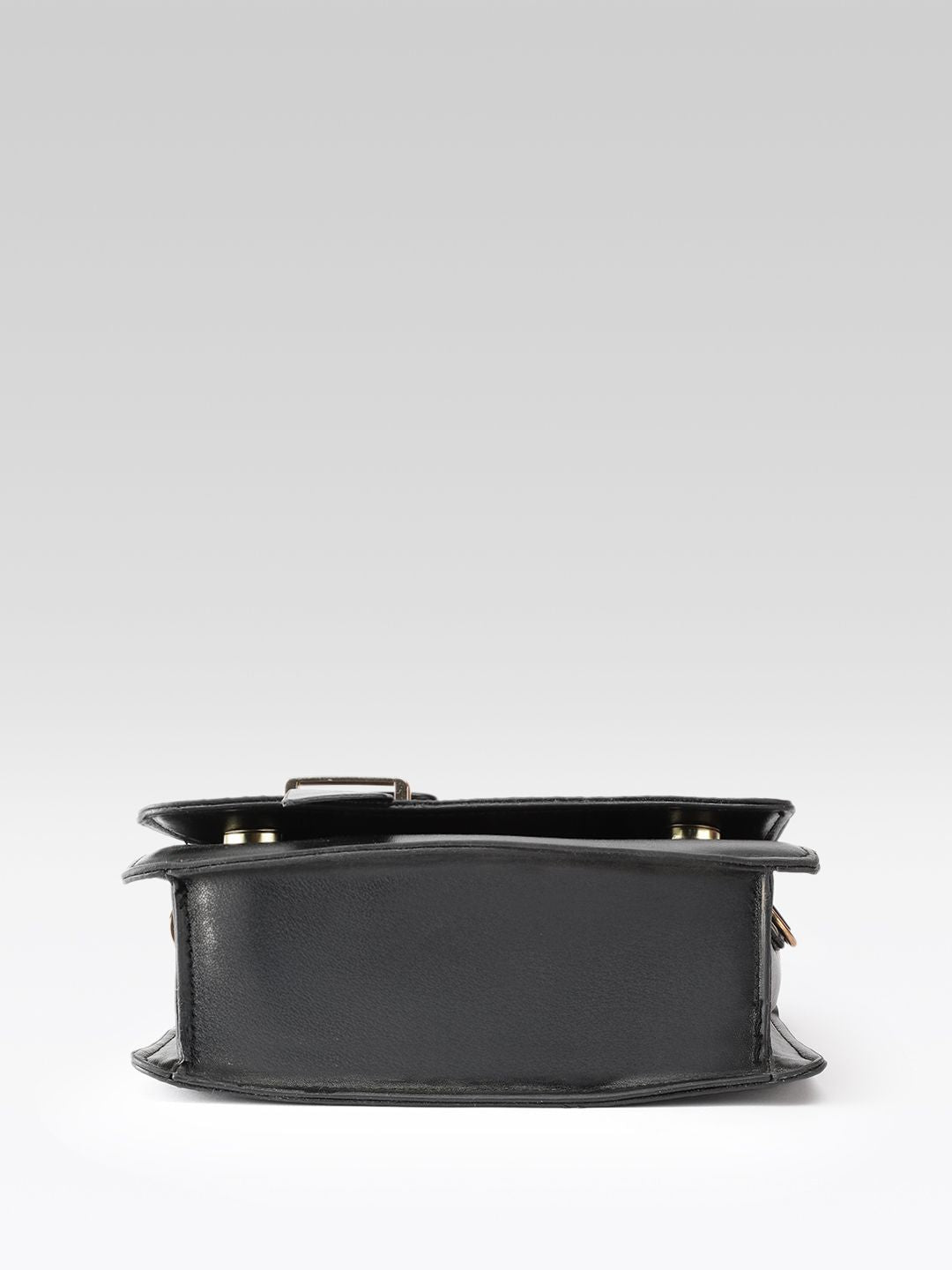 DressBerry Textured Structured Satchel with Belt Detail