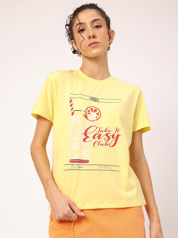 DressBerry Vivid Vibrance Printed T-shirt