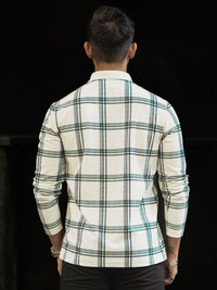 Powerlook Men Checked Polo Collar T-shirt