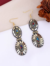 Anting-anting Drop Kontemporari Bersalut Emas Anouk Cubic Zirconia