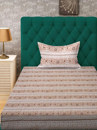 KLOTTHE Cadar Bujang Kapas Bunga Beige