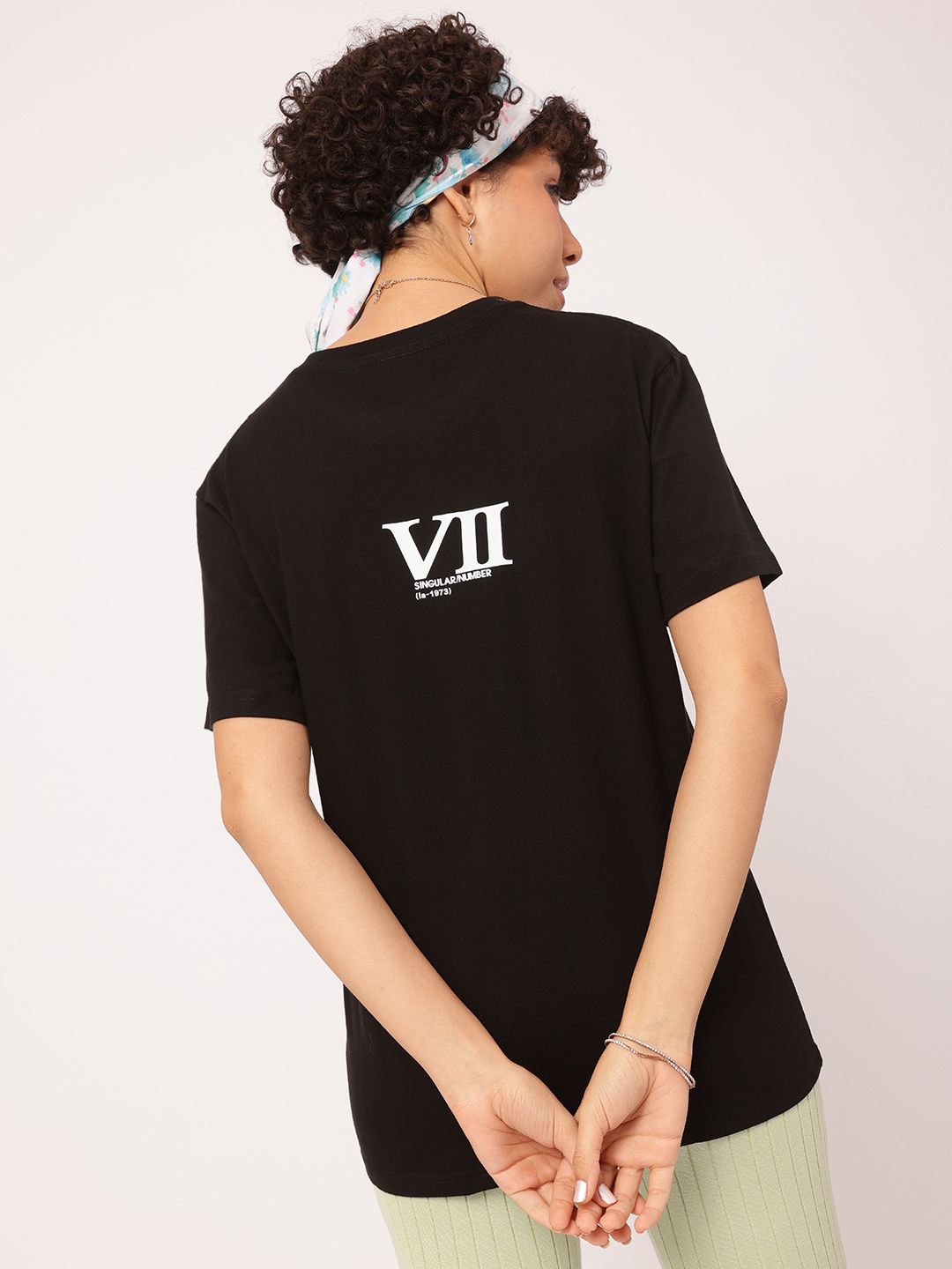 DressBerry Boldly Basic Printed Relaxed Fit T-shirt