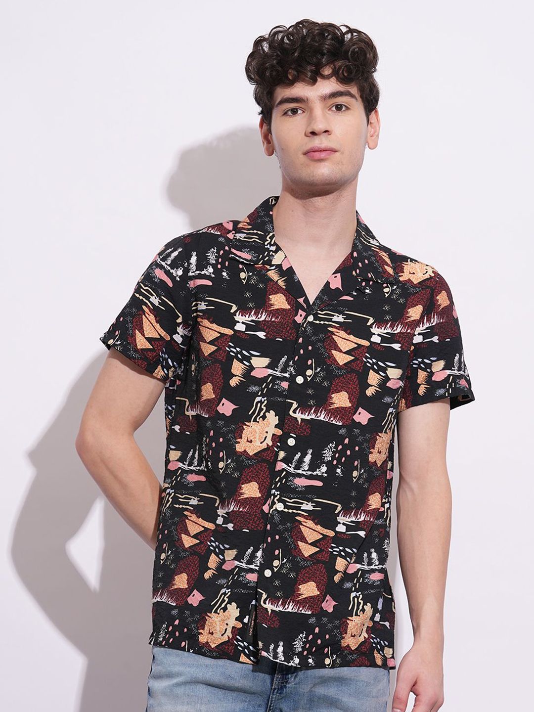 Being Human Men Classic Opaque Printed Casual Shirt