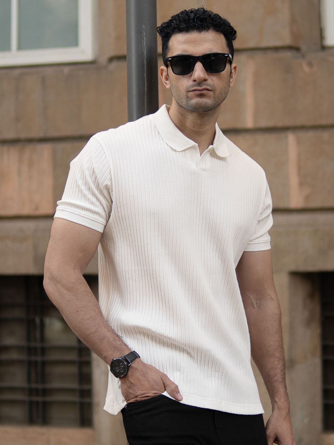 Powerlook Men Polo Collar T-shirt