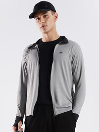 ADRO Men Mock Collar Solid Lightweight Casual Sporty Jacket
