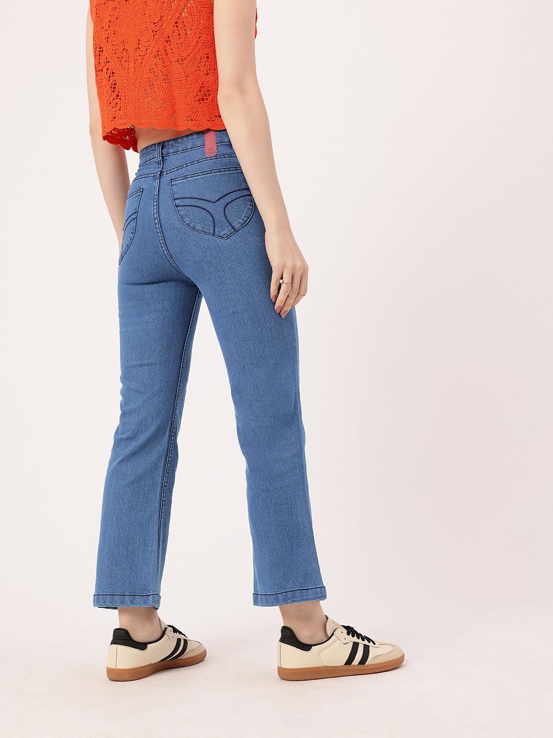 DressBerry Women Edgy Grunge Light Fade Jeans