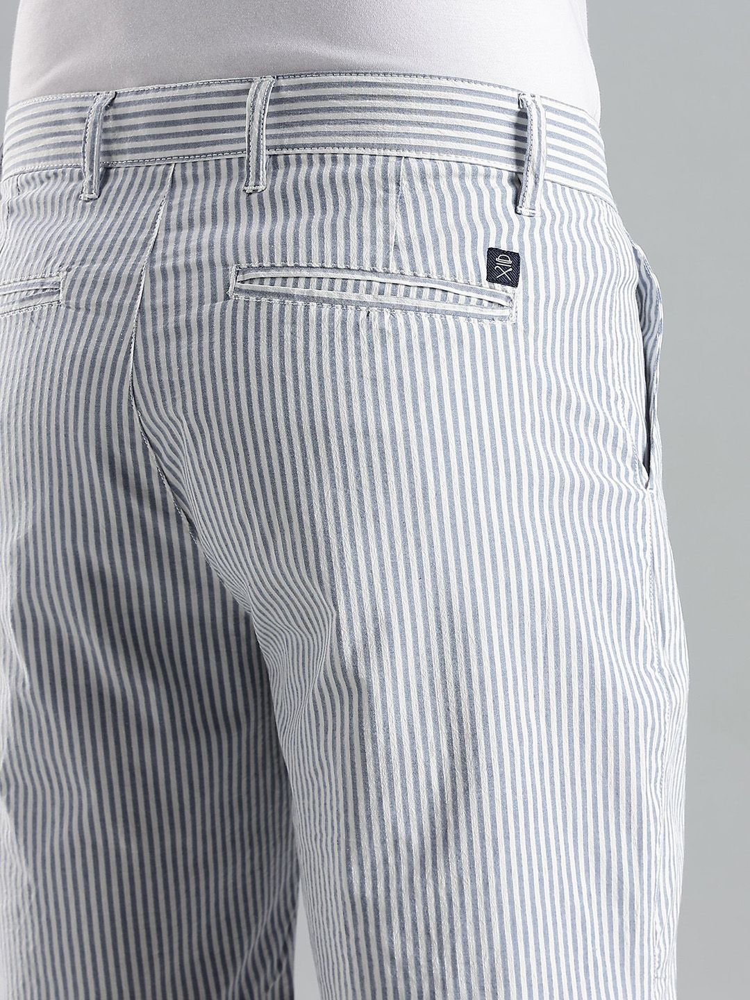Thomas Scott Men Striped Mid-Rise Cotton Regular Shorts