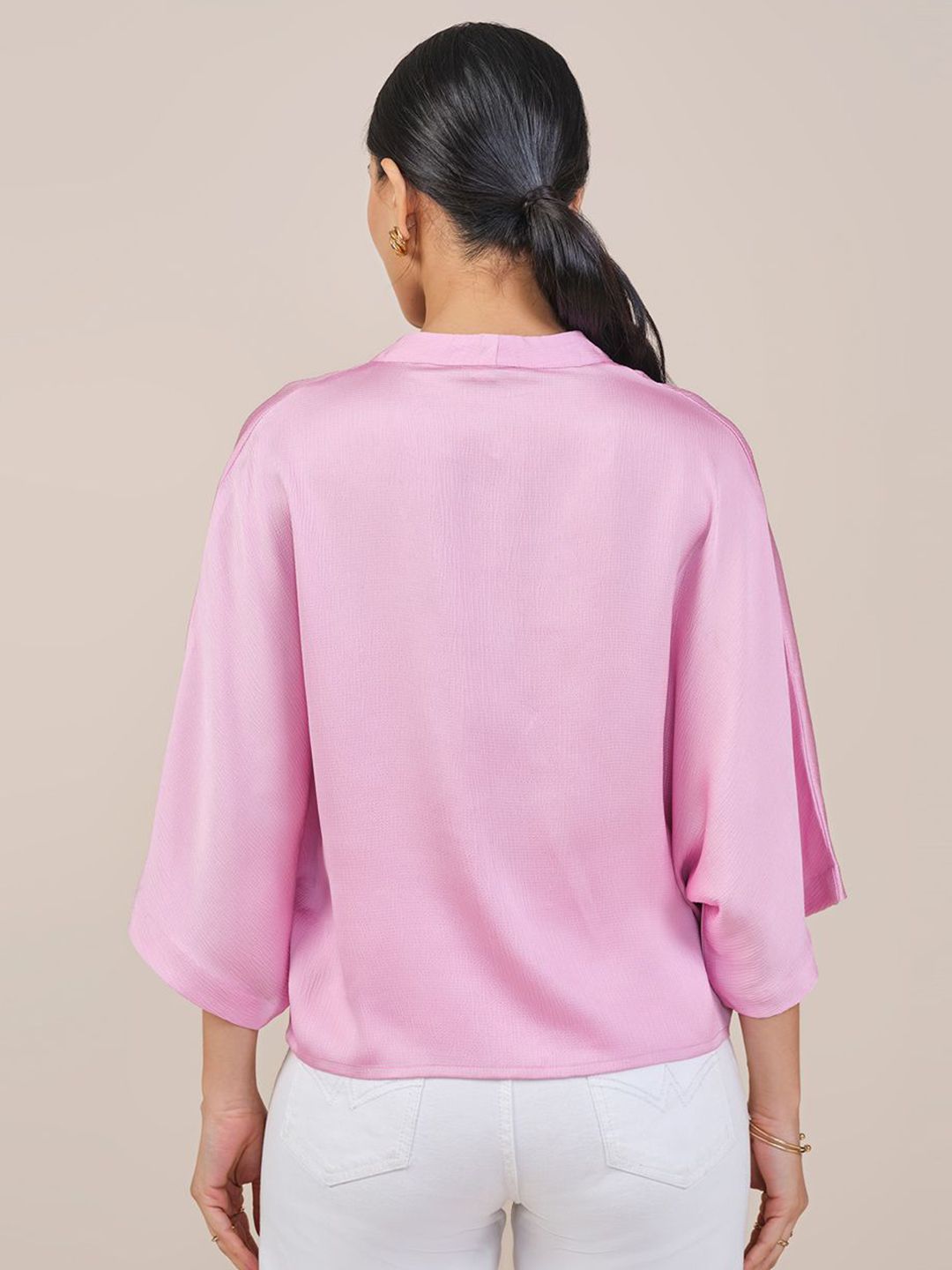 AND Women Extended Sleeves Shirt Style Top