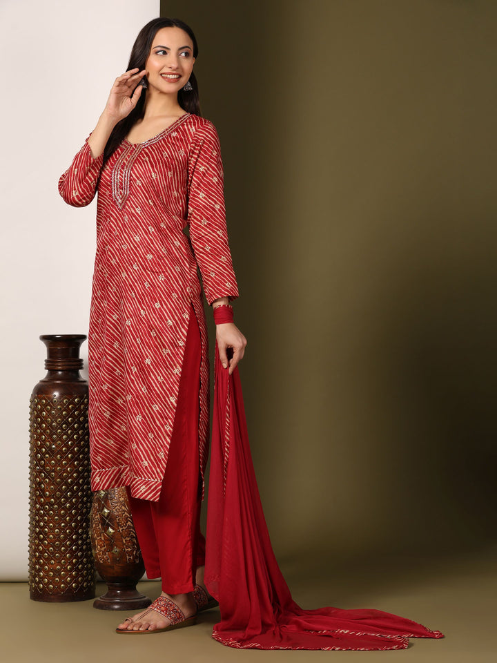 Mamicha Women Floral Printed Regular Pure Cotton Kurta with Palazzos & With Dupatta