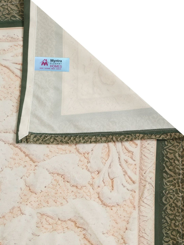 Myntra Elegant Homes Berwarna Krim Bunga 400 TC Cadar King dengan 2 Sarung Bantal