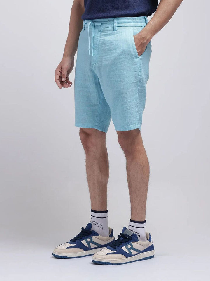 RARE RABBIT PINTO-25 Men Cotton Mid-Rise Regular Fit Shorts