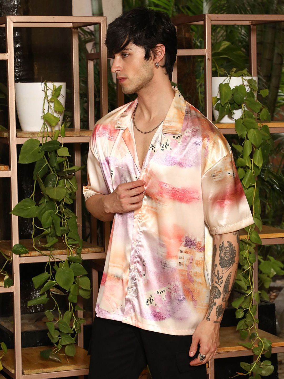 Campus Sutra Men Comfort Printed Casual Shirt