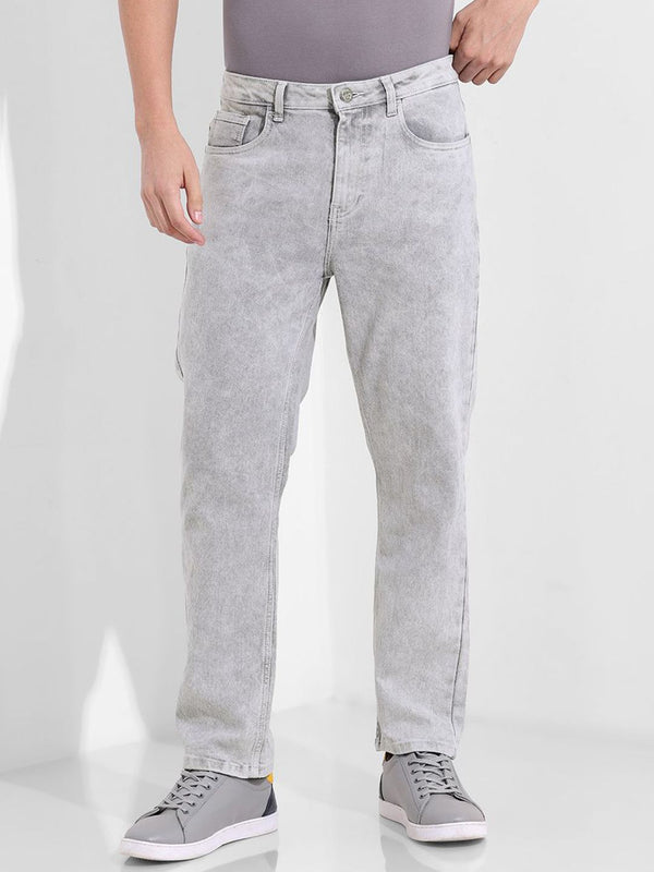 The Indian Garage Co Men Slim Fit Mid-Rise Heavy Fade Jeans