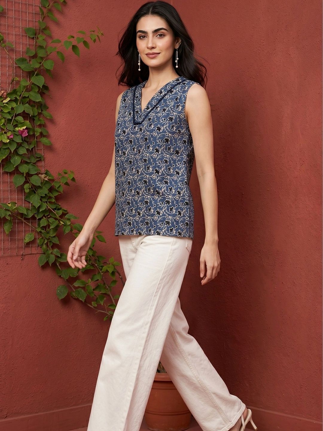 Mamicha Floral Print Top