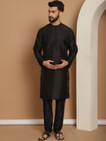 Anouk Mandarin Collar Straight Kurta with Churidar