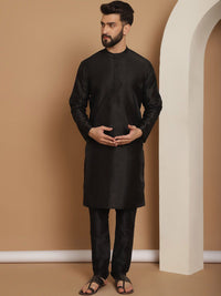 Anouk Mandarin Collar Straight Kurta with Churidar