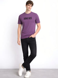 ADRO Men Typography Printed T-shirt