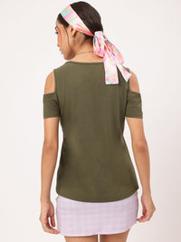 DressBerry Strappy Daze Cold-Shoulder Top
