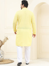 SOJANYA PLUS Floral Embroidered Chikankari Pure Cotton Straight Kurta With Pyjama