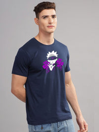 ADRO Men Printed Applique T-shirt