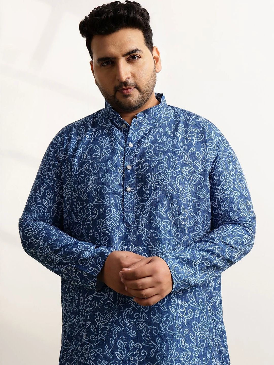 SOJANYA PLUS Men Ethnic Motifs Printed Regular Kurta with Pyjamas