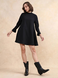 RAREISM Bell Sleeve A-Line Mini Dress