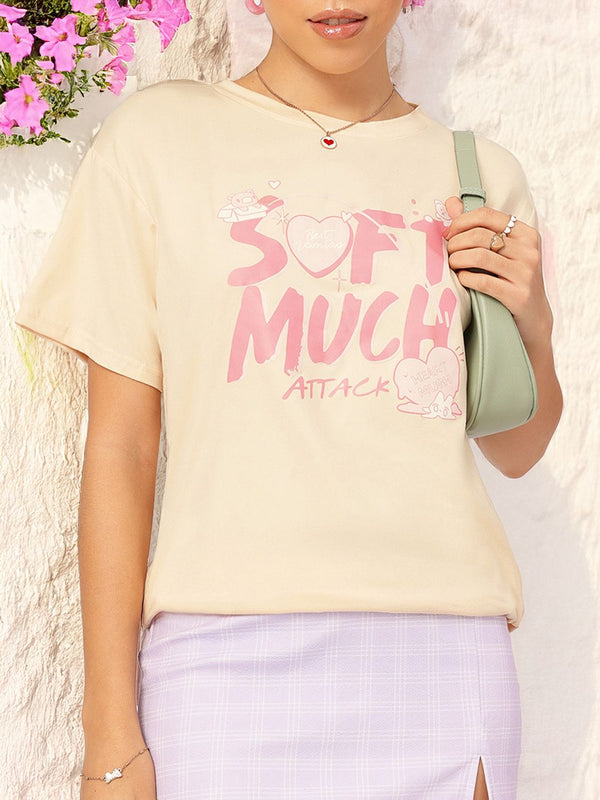 DressBerry Typo Twist Printed T-shirt