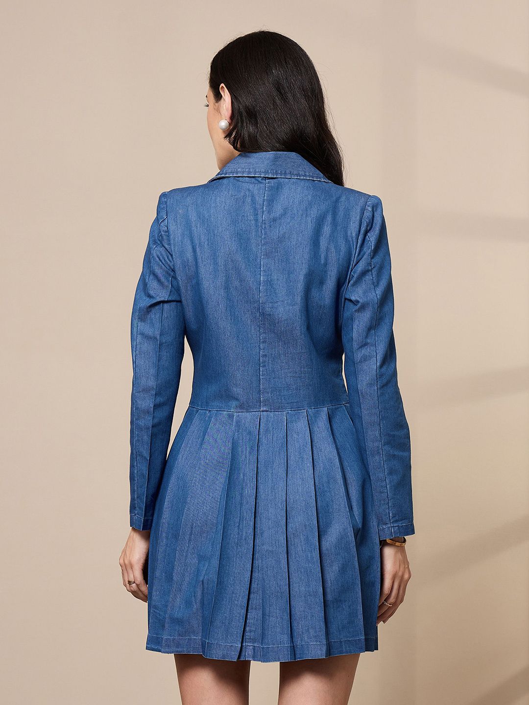 SASSAFRAS Pleated Blazer Dresses
