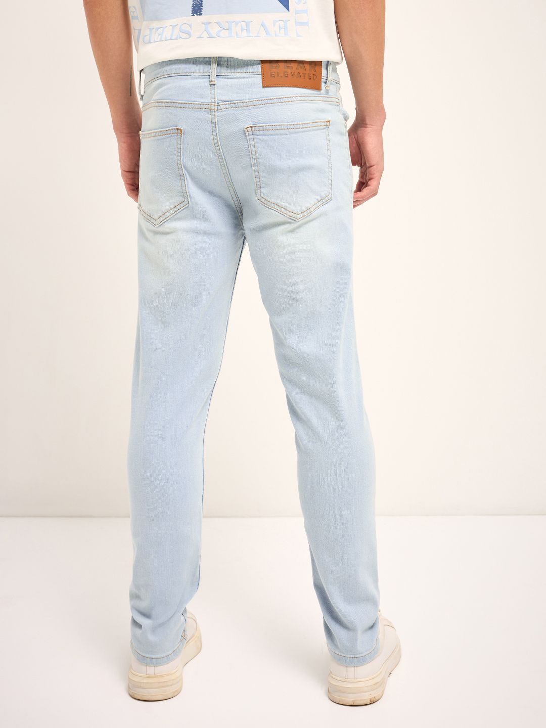 THE BEAR HOUSE Men Slim Fit Mid Rise Stretchable Jeans