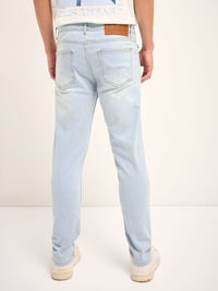 THE BEAR HOUSE Men Slim Fit Mid Rise Stretchable Jeans