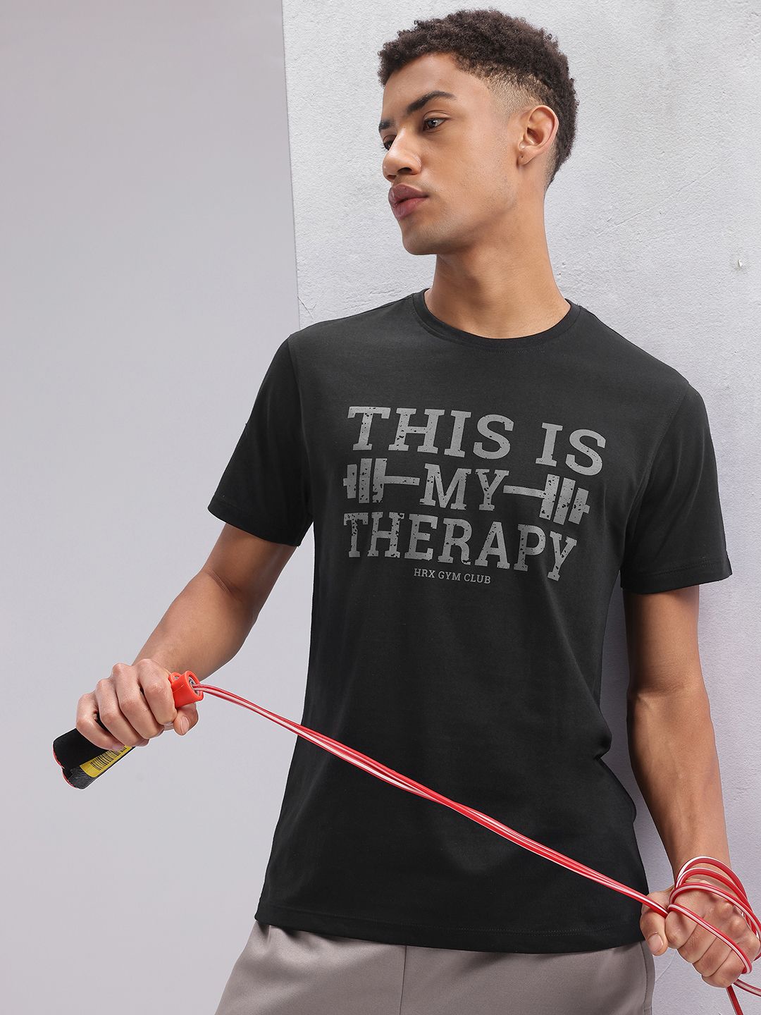 HRX by Hrithik Roshan Typography Printed Training T-shirt