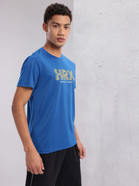 HRX by Hrithik Roshan Couple Collection Brand Logo Printed Rapid-Dry Training T-shirt