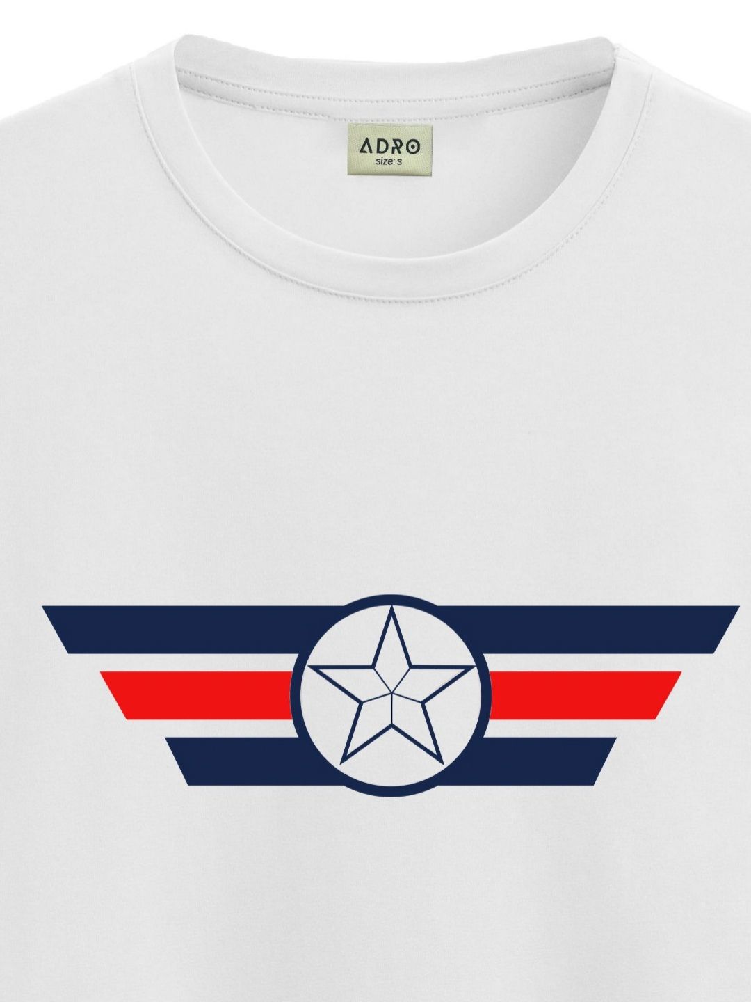 ADRO Men Printed Applique T-shirt