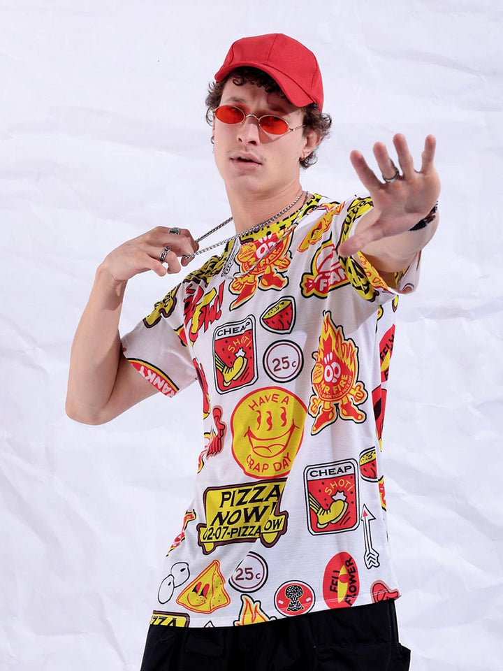 The Indian Garage Co Conversational Printed Slim Fit T-shirt