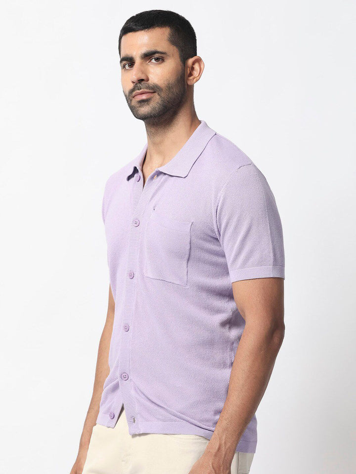 RARE RABBIT Men Boise Spread Collar Slim Fit Cotton Shirt