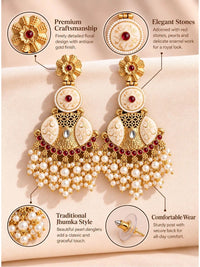 PANASH Circular Drop Earrings