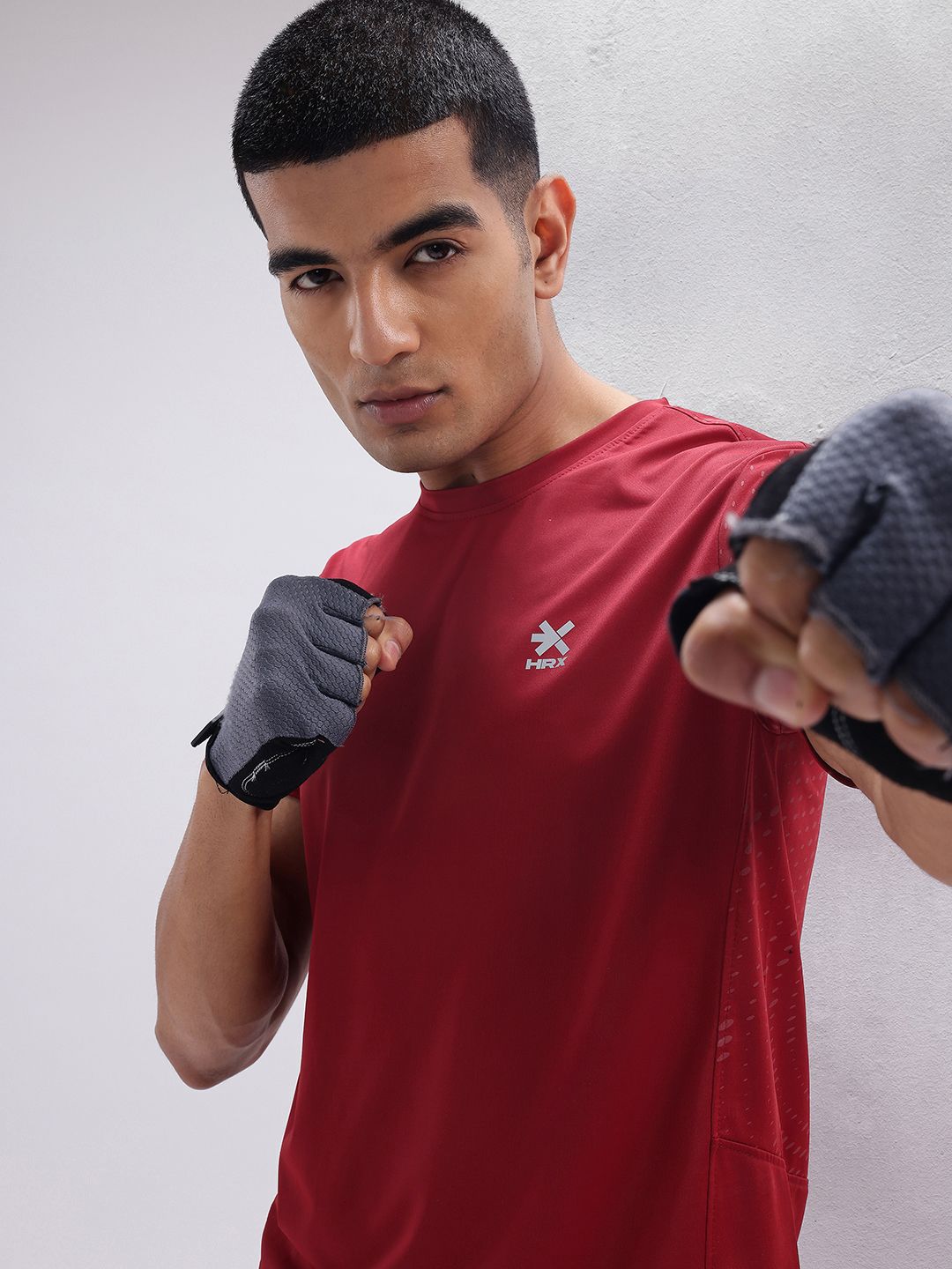 HRX by Hrithik Roshan Men Graphic Printed Rapid Dry Training T-shirt