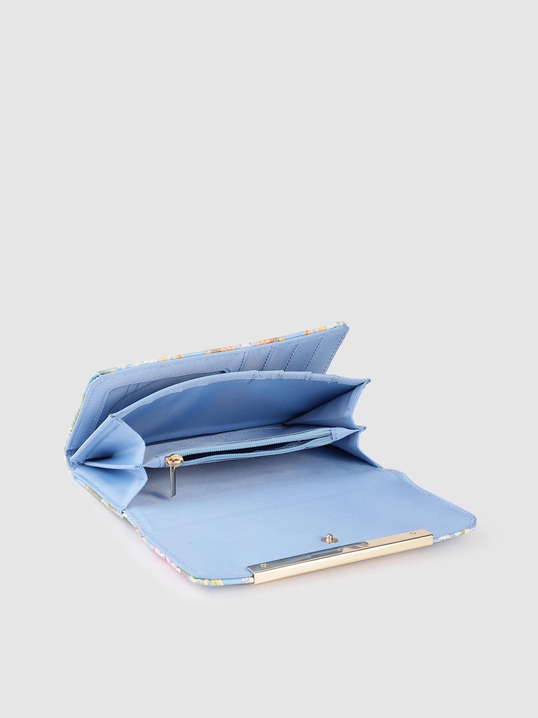 Lino Perros Women Floral Printed Three Fold Wallet