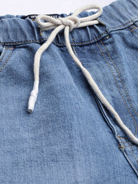 The Indian Garage Co Men Blue Denim Joggers