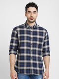 SPYKAR Tartan Checked Cotton Classic Opaque Casual Shirt