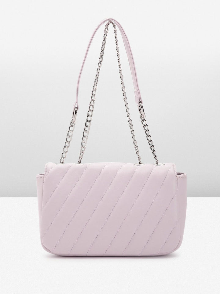 Lino Perros Structured Sling Bag with Quilted Detail