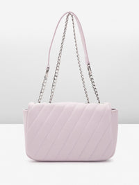 Lino Perros Structured Sling Bag with Quilted Detail